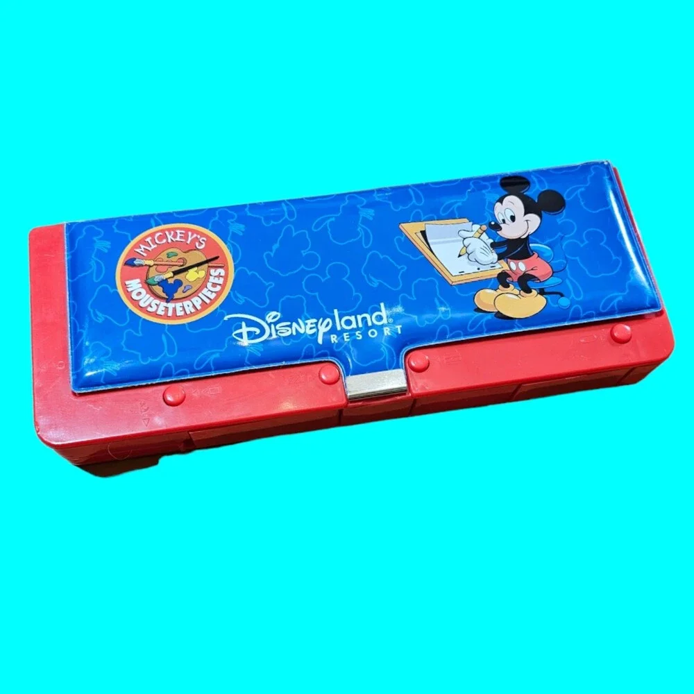 Vtg Disney Mickey Mouse Pencil Case